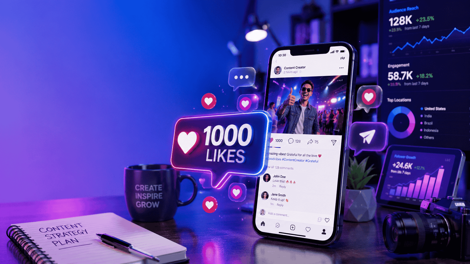 Prio Topic 1000 Likes | Priotopic.in